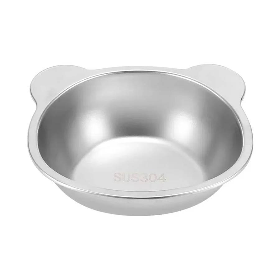 304 Stainless Steel Raised Cat Bowl with 15° Elevated Desig