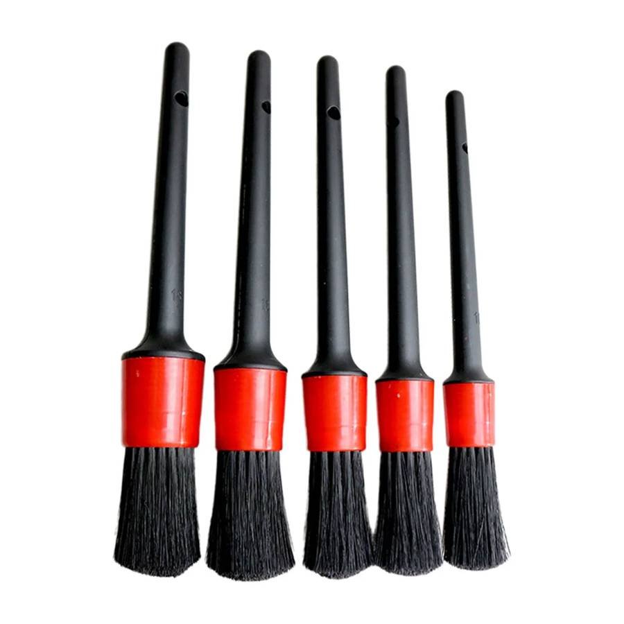 5Pcs Car Cleaning Brush Kit Auto Detail Brushes Dust Brushes