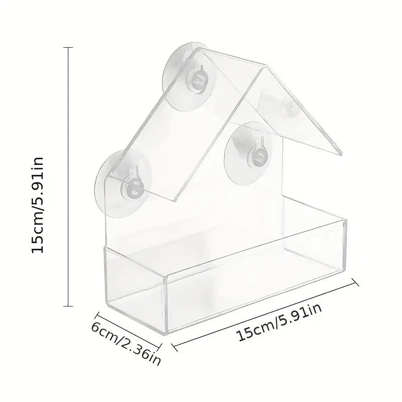 Clear Window Bird Feeder