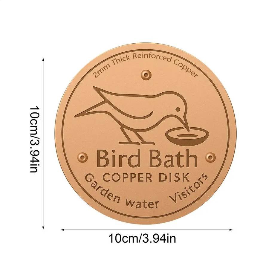 Copper Bird Bath Disk