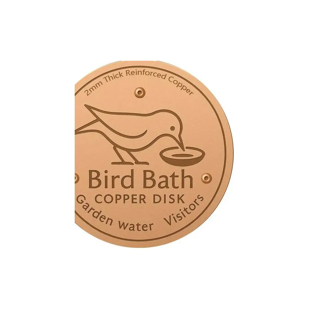 Copper Bird Bath Disk