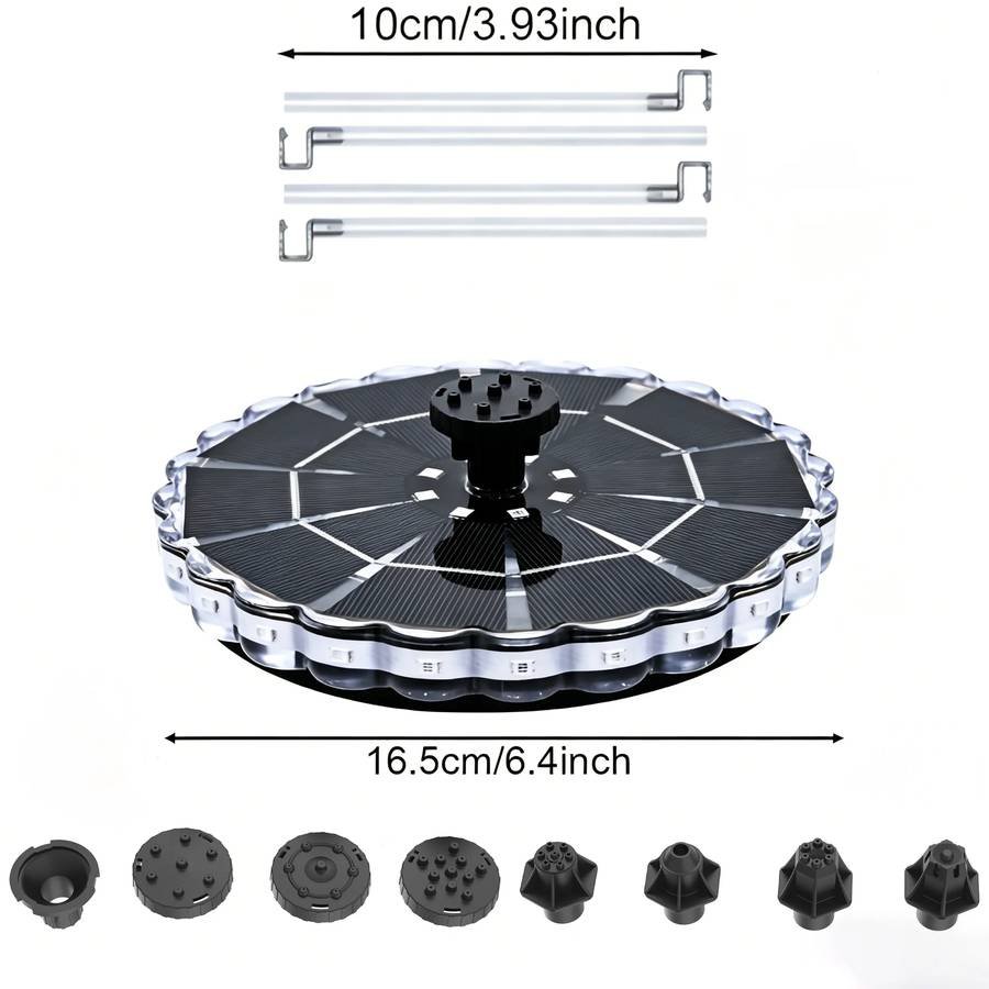 Large Solar Bird Bath Fountain