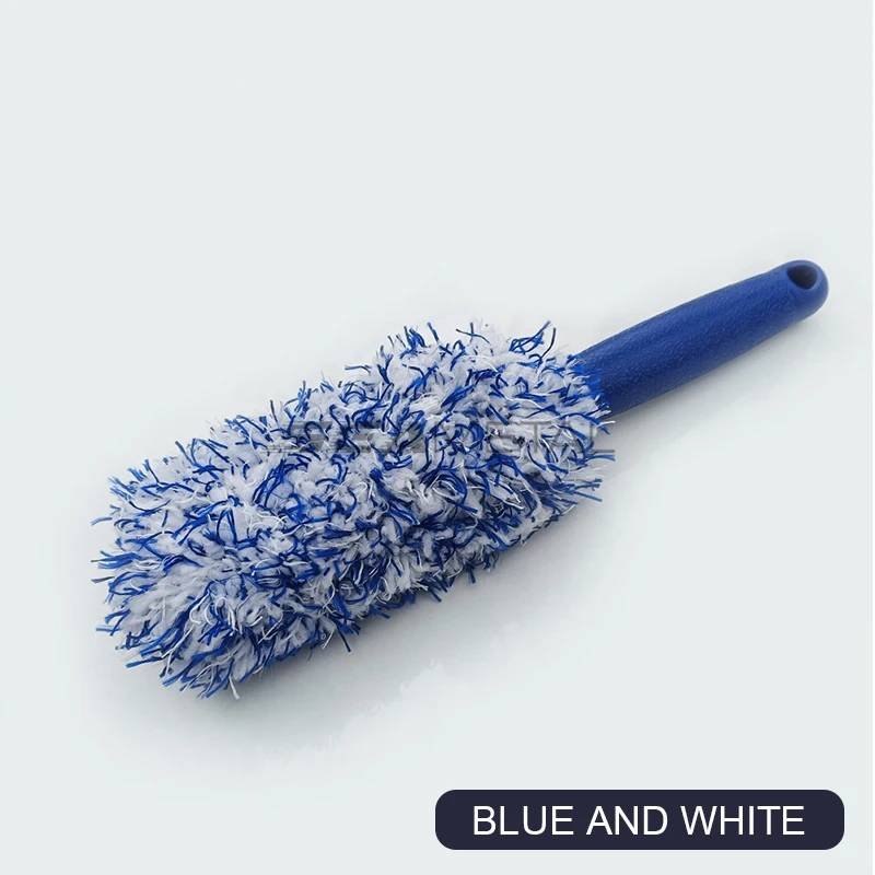 SEAMETAL Car Wheel Tire Rim Cleaning Brush Portable Plush Ca