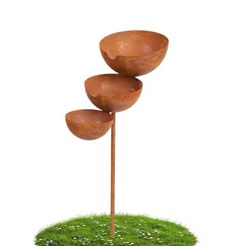Three-Tier Rustic Bird Bath